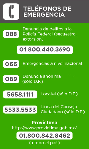Teléfonos de Emergencia